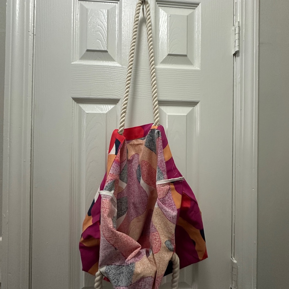 Adore Me Pink and Purple Tote Bag